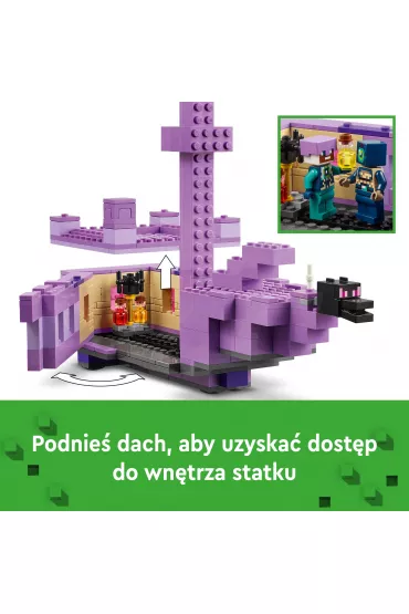 LEGO Minecraft Smok Kresu i statek Kresu 21264