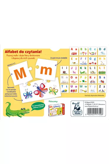 Puzzle edukacyjne. Poznaj alfabet. 3-6 lat Edgard - Zofia Traczyk