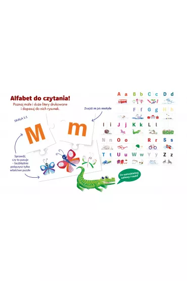 Puzzle edukacyjne. Poznaj alfabet. 3-6 lat Edgard - Zofia Traczyk