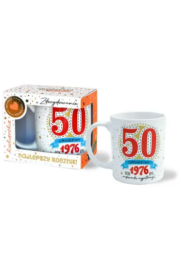 Kukartka Kubek Premium Urodziny 50