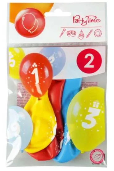 Arpex Balon dekoracyjny Cyferki 2 3 szt.