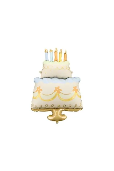 PartyDeco Balon foliowy Tort, 62x104 cm, mix  1 op. / 1 szt.