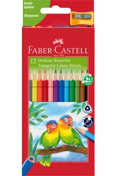 Faber-Castell Kredki Eco Colour + temperwka 12 kolorw