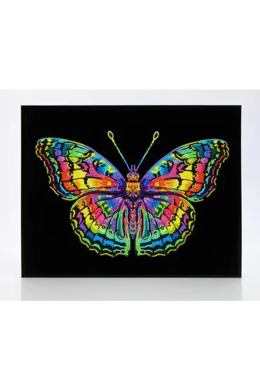 Diamond Dotz Haft diamentowy - Adults Flocked Neon Butterfly 35.5x45.7cm