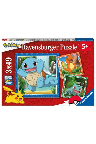 Puzzle 3x49 el. Pokemony Ravensburger