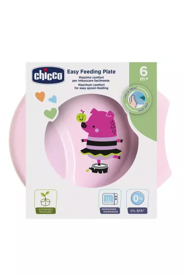 Chicco Talerz do karmienia 6m+ r�owy
