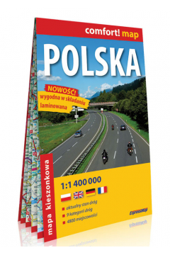 Comfort! Map. Polska kieszonkowa mapa samochodowa 1:1 400 000