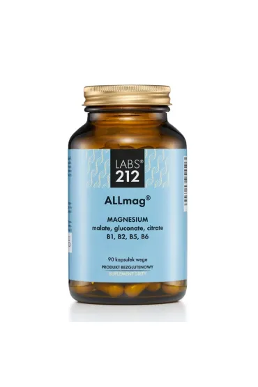 Labs212 ALLmag Magnesium - suplement diety 90 kaps.