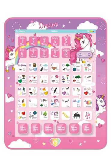 Dwuj�zyczny tablet edukacyjny Jednoro�ec JCPAD002UNIi17 Lexibook