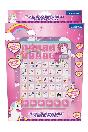 Dwuj�zyczny tablet edukacyjny Jednoro�ec JCPAD002UNIi17 Lexibook