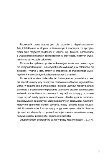 M�j rok Podr�cznik dla uczni�w z niepe�nosprawno�ci� intelektualn� - Agnieszka Borowska-Kociemba