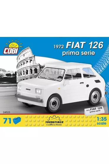 COBI 24523 Youngtimer FIAT 126 1972 prima serie 71 klockw p6