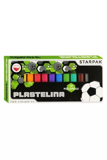 Plastelina 12 kolor�w Football2 STARPAK 560306