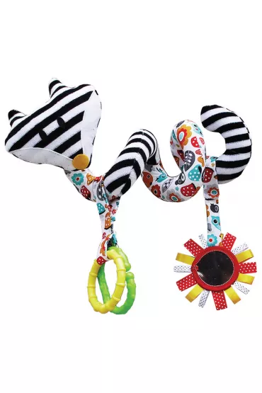Grzechotka na w�zek bia�o-czarna Hencz Toys