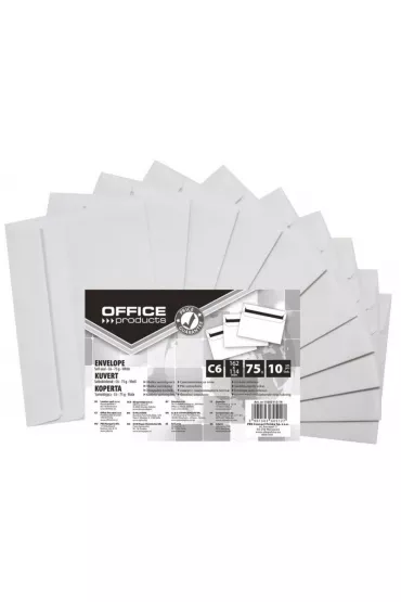 Office Products Koperta samoklej�ca bia�e 114x162mm 10 szt.