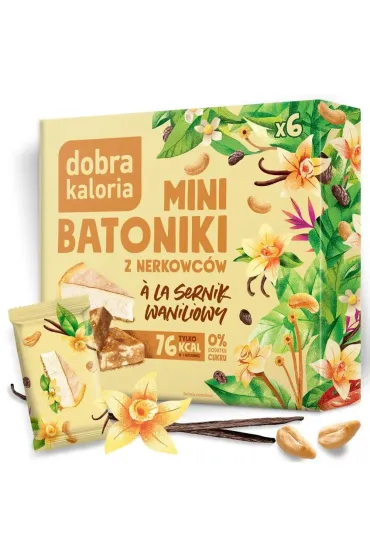 Dobra Kaloria Mini Batoniki z nerkowc�w a'la sernik waniliowy 6 x 17 g