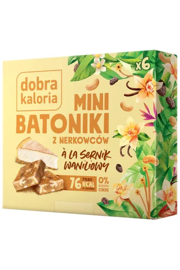 Dobra Kaloria Mini Batoniki z nerkowc�w a'la sernik waniliowy 6 x 17 g