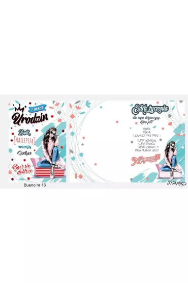 Stamp Karnet Bueno B6 + koperta wz�r nr 16 Urodziny
