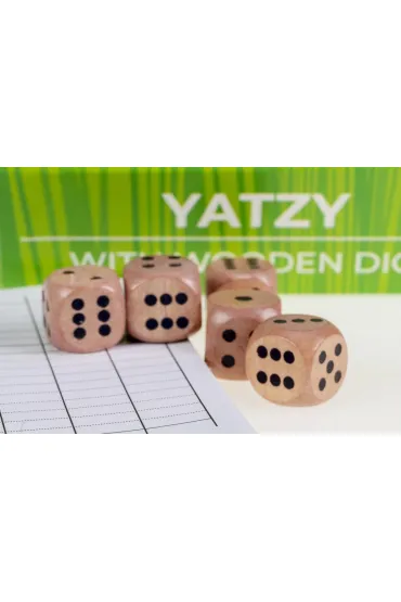 Yatzy z drewnianymi ko��mi Tactic