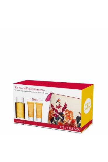Clarins Zestaw (Olejek do cia�a + P�yn do k�pieli + Balsam) 100 ml + 30 ml + 30 ml