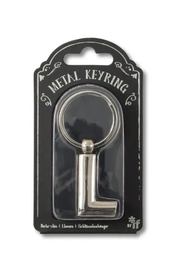 If Silver Letter Keyring - brelok do kluczy litera L