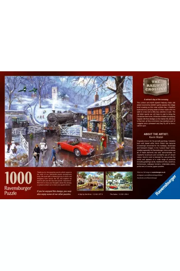 Puzzle 1000 el. Zimowy dworzec Ravensburger