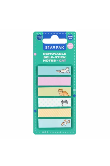 Starpak Zak�adka indeksuj�ca Kot 45x12 mm 6x20 kartek