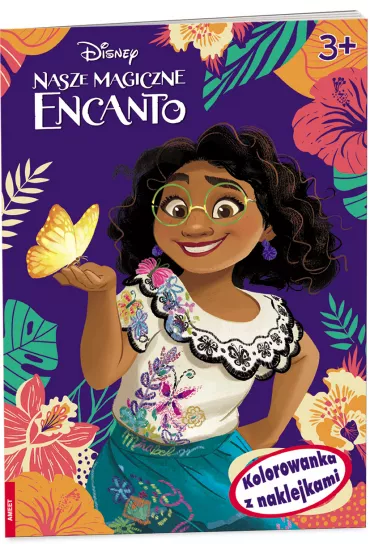 Disney Encanto. Kolorowanka z naklejkami