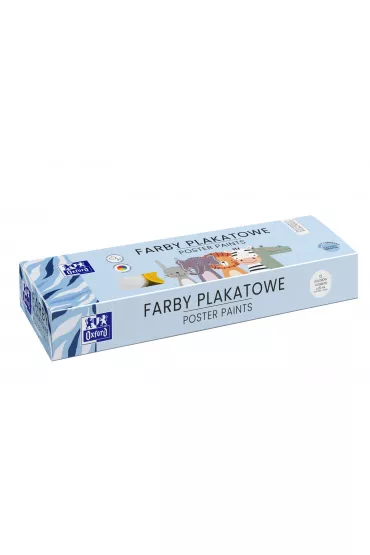 Farby plakatowe Oxford Kids 12 2 kolory 14 x 20 ml