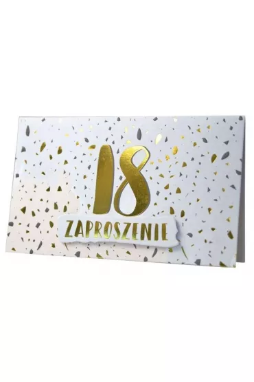 Kukartka Zaproszenie ZP-011 Urodziny 18 5 szt.
