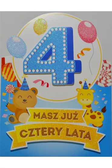 Yeku Karnet Urodziny 4