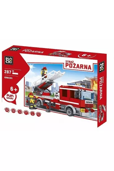 Klocki Blocki Stra� Po�arna W�z z drabin�