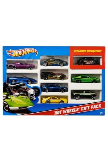 Hot Wheels Samochodziki 9-pak Zestaw prezentowy X6999 Mattel