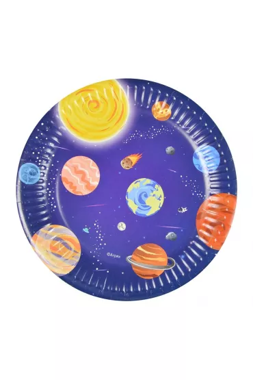 Arpex Talerze papierowe Galaxy 18cm 8 szt.