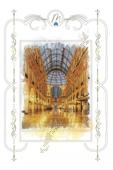 DaVinci Karnet + koperta Wn�trze Galerii Mediolan 12x18cm
