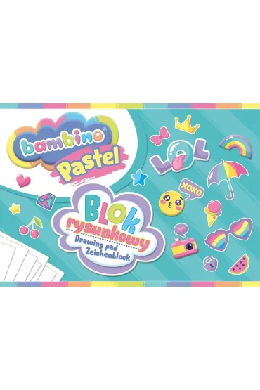 Pakiet dla przedszkolaka. Blok rysunkowy A4 Bambino Pastel, Kredki o��wkowe akwarelowe, Farby akwarelowe - Pakiety na nagrody