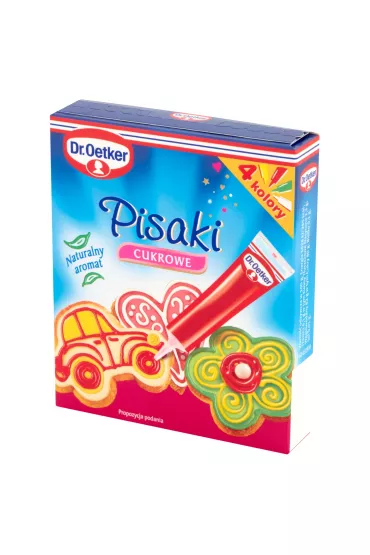 Dr. Oetker Pisaki cukrowe 4 kolory 76 g