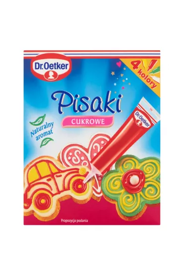Dr. Oetker Pisaki cukrowe 4 kolory 76 g