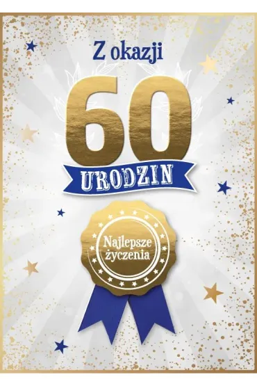 Armin Style KARNET URODZINY 60 B6 Z KOP AS GM-1297 FOL