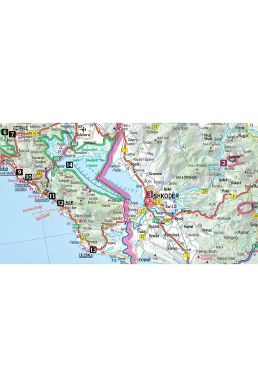 Czarnog�ra i P�nocna Albania map&guide XL PL laminat 2024 - Stanis�aw Figiel, Ewelina Szeratics