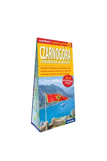Czarnog�ra i P�nocna Albania map&guide XL PL laminat 2024 - Stanis�aw Figiel, Ewelina Szeratics
