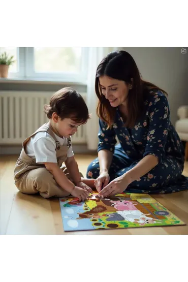 Puzzle sensoryczne Jade traktorem 20el Dodo