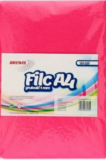 Brewis Filc A4 r�owy 1 mm