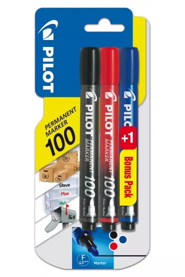 Pilot Marker permamentny Sca-100 3 szt.
