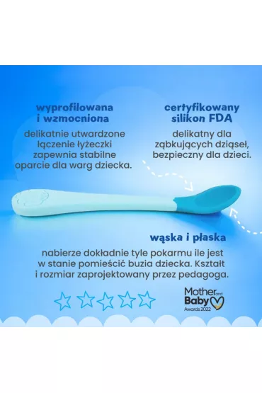 Nana`s Manners Etap 1, �y�eczki do rozszerzania diety, kolor 3 szt.