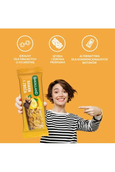 Bakalland Ba! Baton zbo�owy banan 40 g