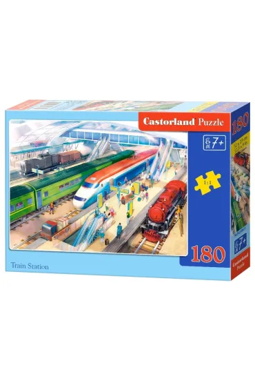 Puzzle 180 el. Train Station Castorland