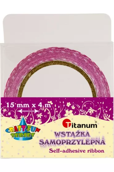 Titanum Wst��ka samoprzylepna w bia�e groszki