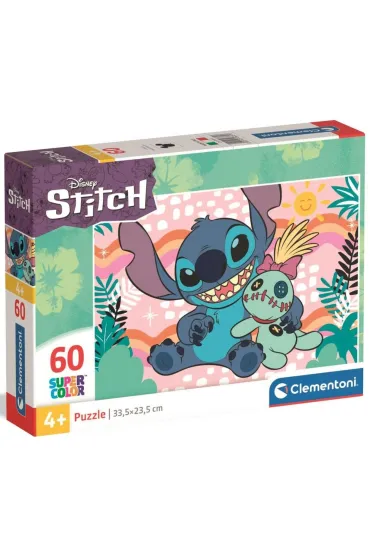 Puzzle 60 el. SuperColor. Stitch Clementoni