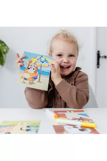 Zestaw kreatywny Bluey kropkowanka ze stempelkami w pisaku Totum